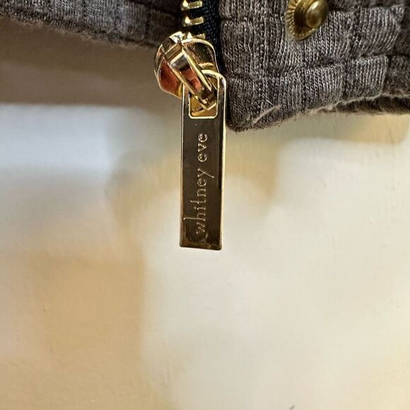 Whitney Eve Full Zip Drawstring Hood Mid-Length Lightweight Brown Jacket - Picture 5 of 8